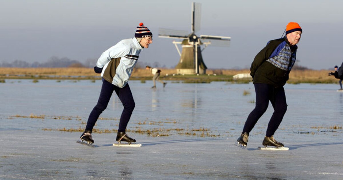 Friezen wagen zich op dun ijs