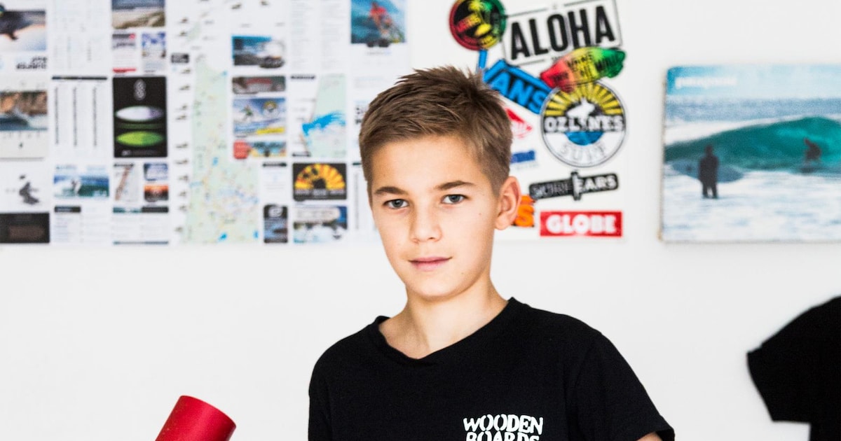 Lasse (12) maakt en verkoopt duurzame houten longboards