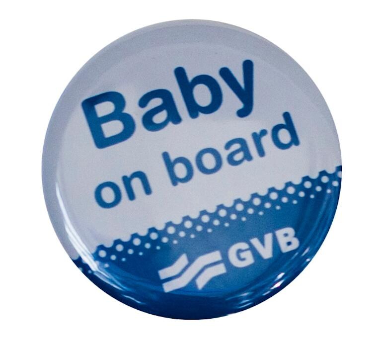 GVB komt met babybutton voor zwangere reizigers