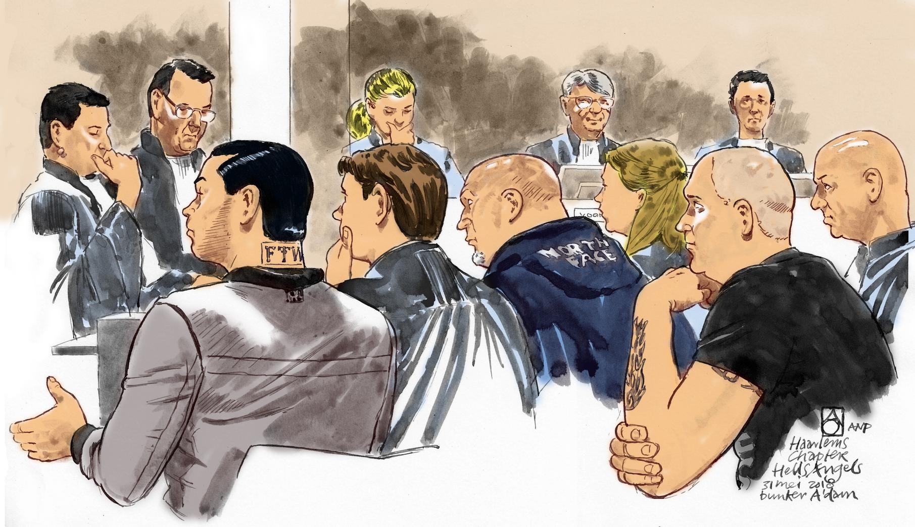Tot 9 jaar cel voor Hells Angels-kopstukken Haarlem | Het Parool