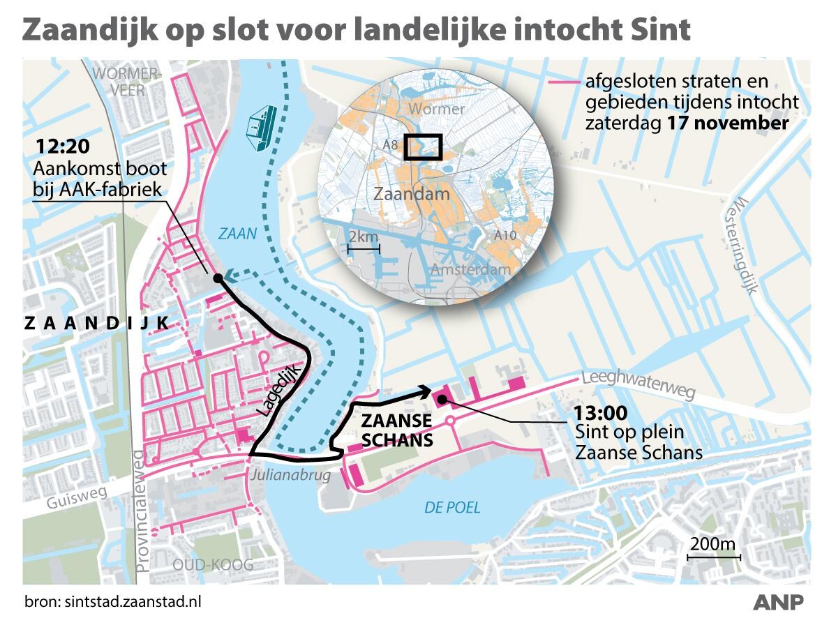 Hij komt, hij komt: dit is de route van Sinterklaas in Amsterdam