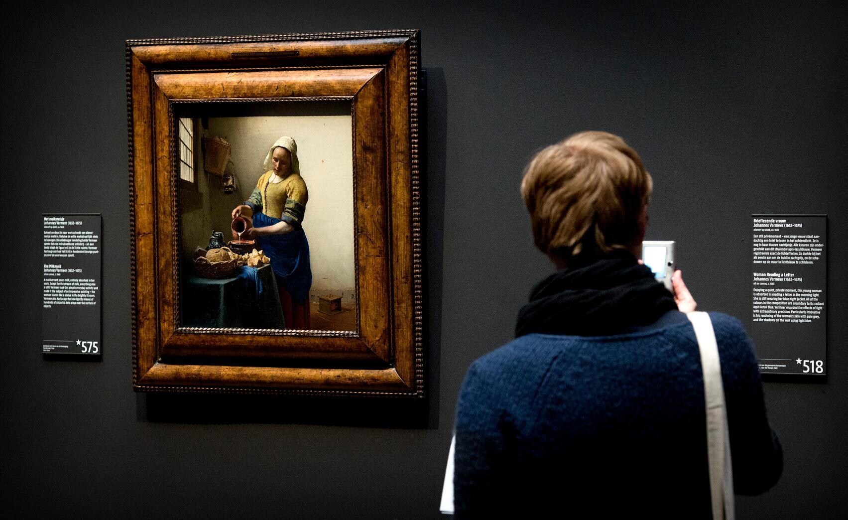 Jan Vermeer (1632-1675)【Het melkmeisje】 Paintings Jan Vermeer