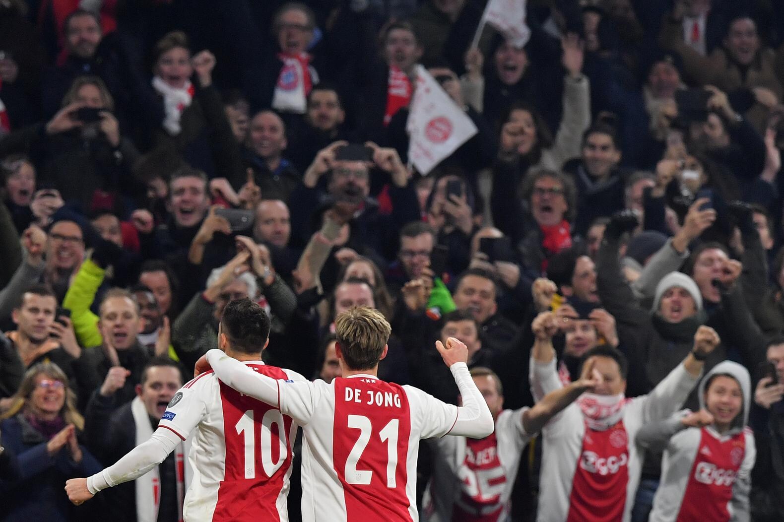 Ajax in de achtste finales tegen Real Madrid