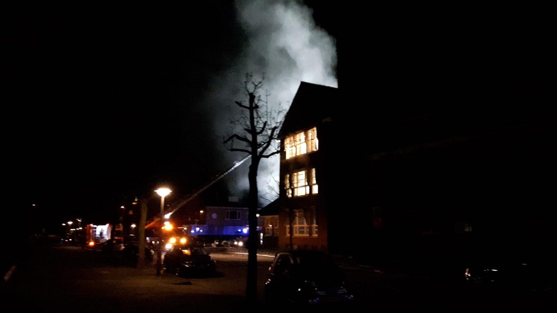 Vossius Gymnasium dicht na grote brand