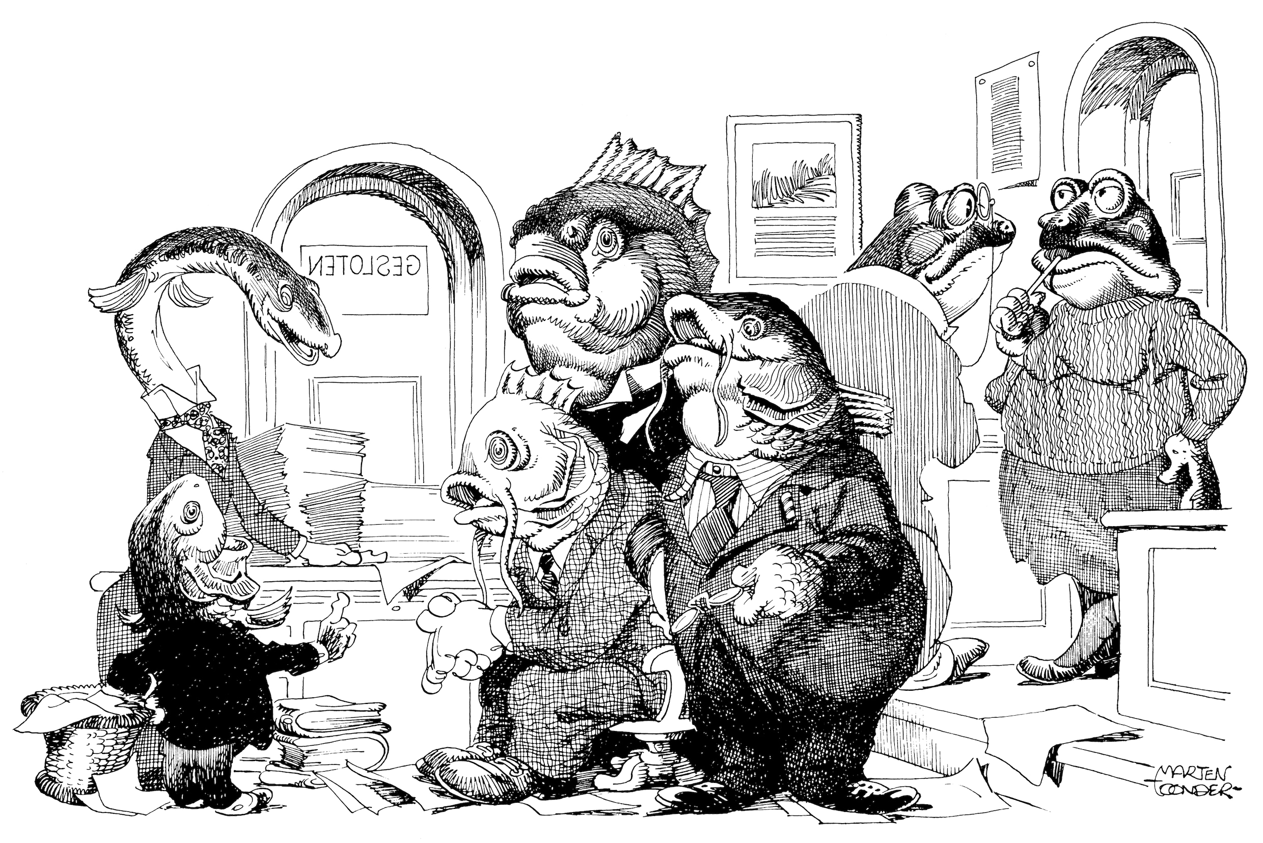 Onmisbaar voor de Bommelfan: de politieke cartoons van Marten Toonder