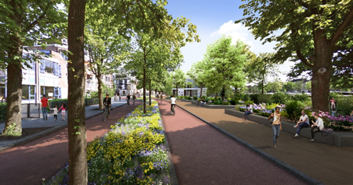 Middenstuk Weesperzijde moet groene fietsstraat worden