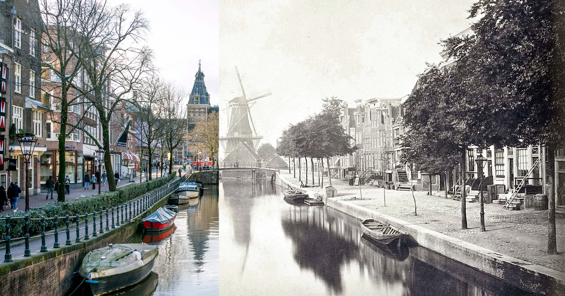 Zoek de verschillen KNSMlaan in 1988 en 2024 Het Parool