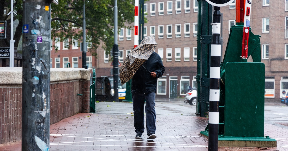 Storm Benjamin raast tijdens ADE door Amsterdam: ‘Het wordt donderdagavond heel onstuimig in en rond