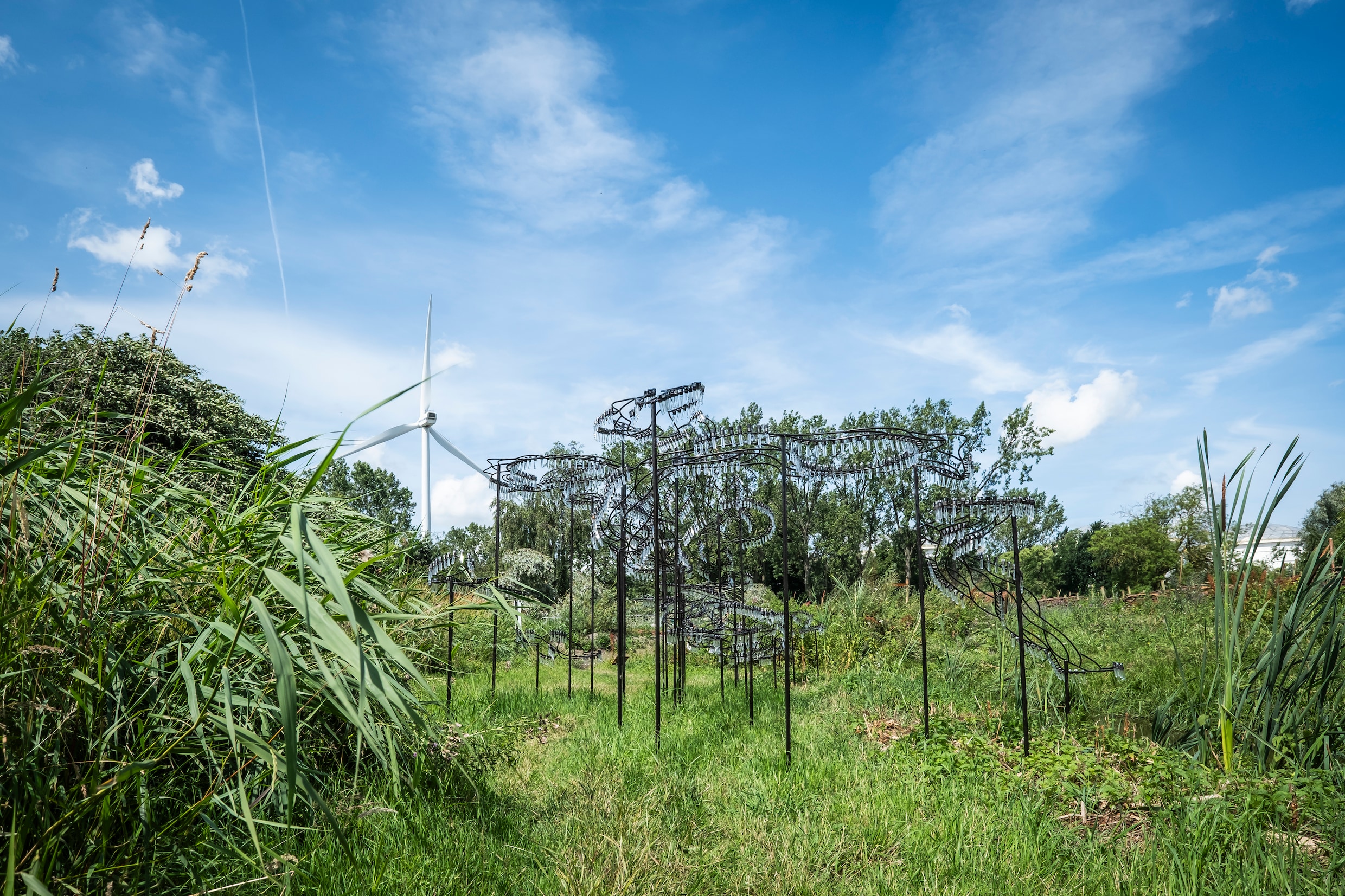 Op het ‘Toekomstpad’ staat de installatie Mapping Dutch Waters van Suzette Bousema.