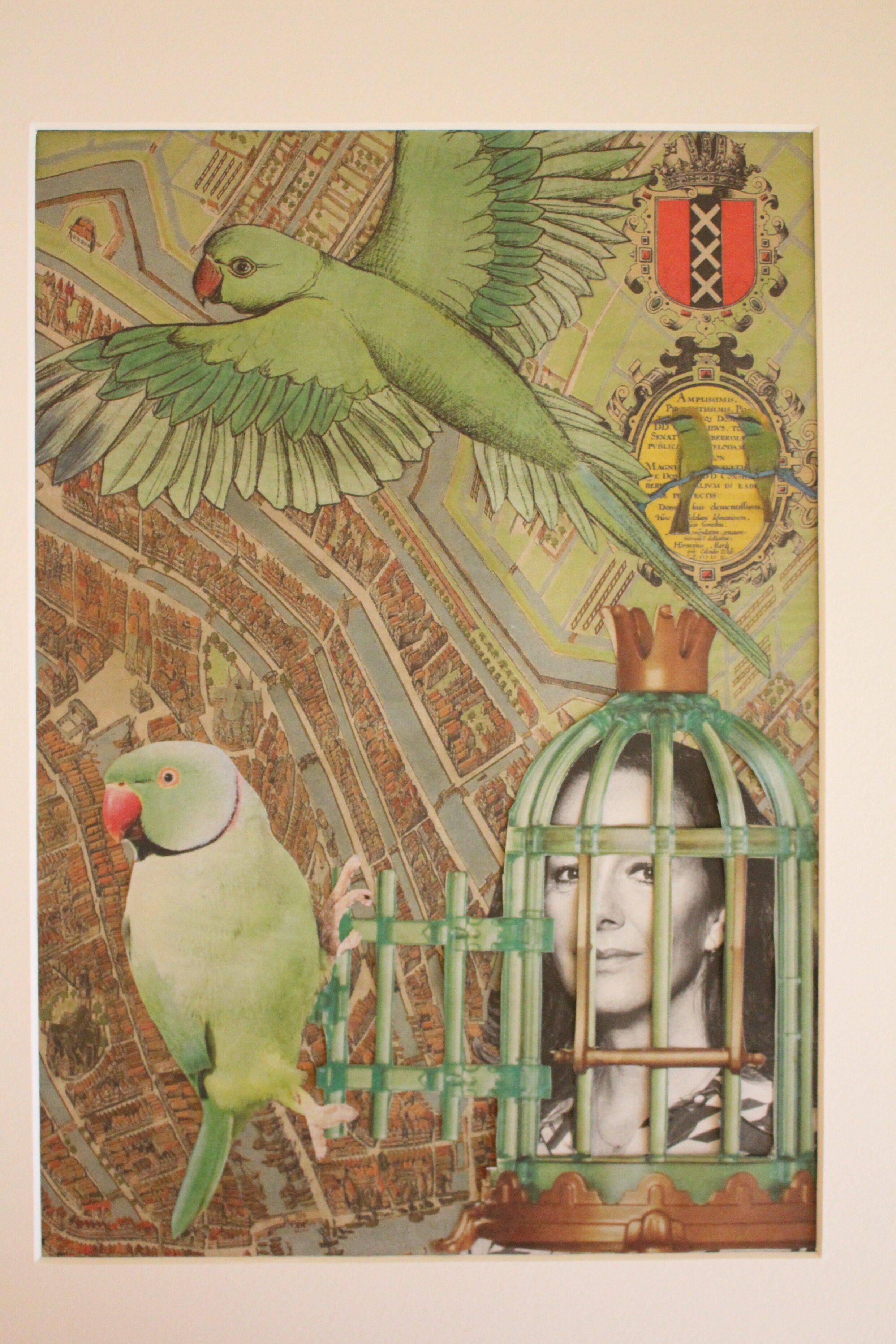 Met afbeeldingen uit Het Parool maakt Erna Bijl de Vroe collages: ‘Het ...