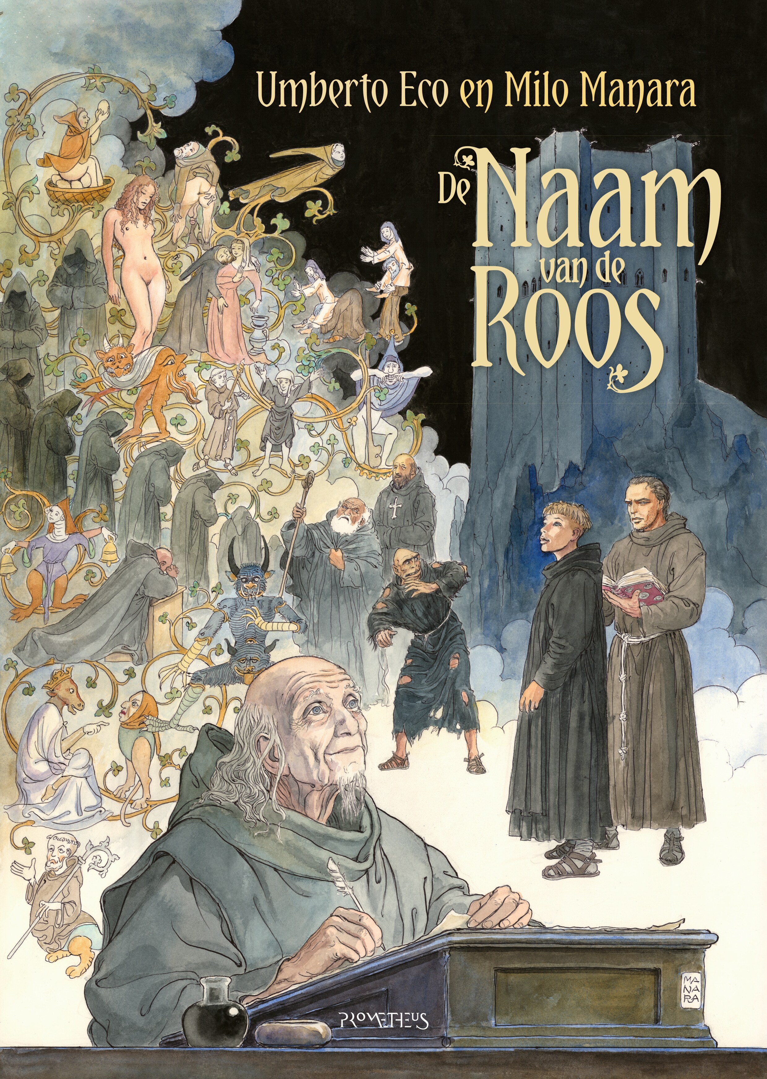 Recensie: In stripvorm is De naam van de roos net zo ingewikkeld als de ...
