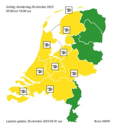 Code Geel Vanwege Dichte Mist, Zicht Soms Minder Dan 200 Meter | Het Parool