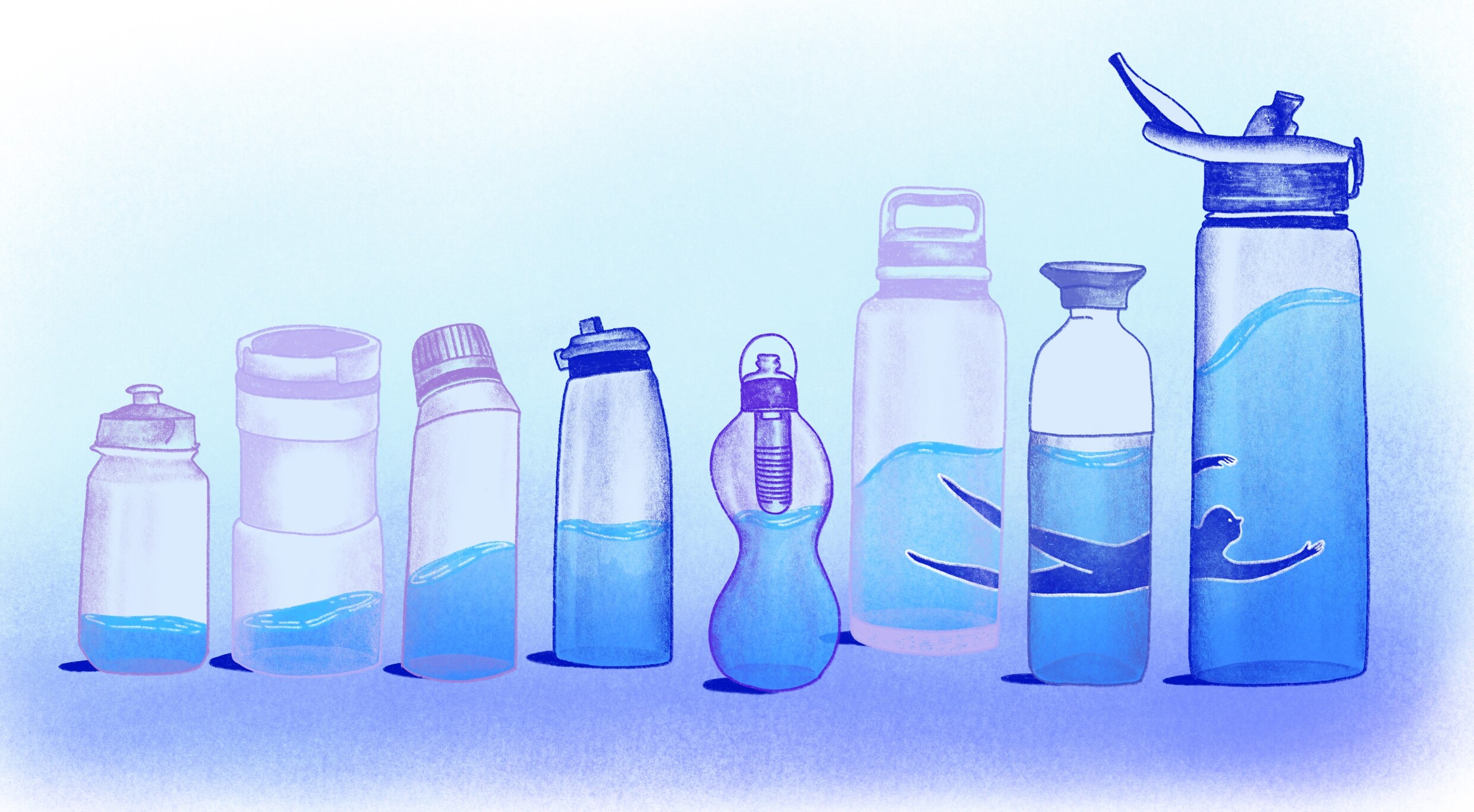 Gohytal Waterfles van roestvrij staal met 300 ml geheim vak