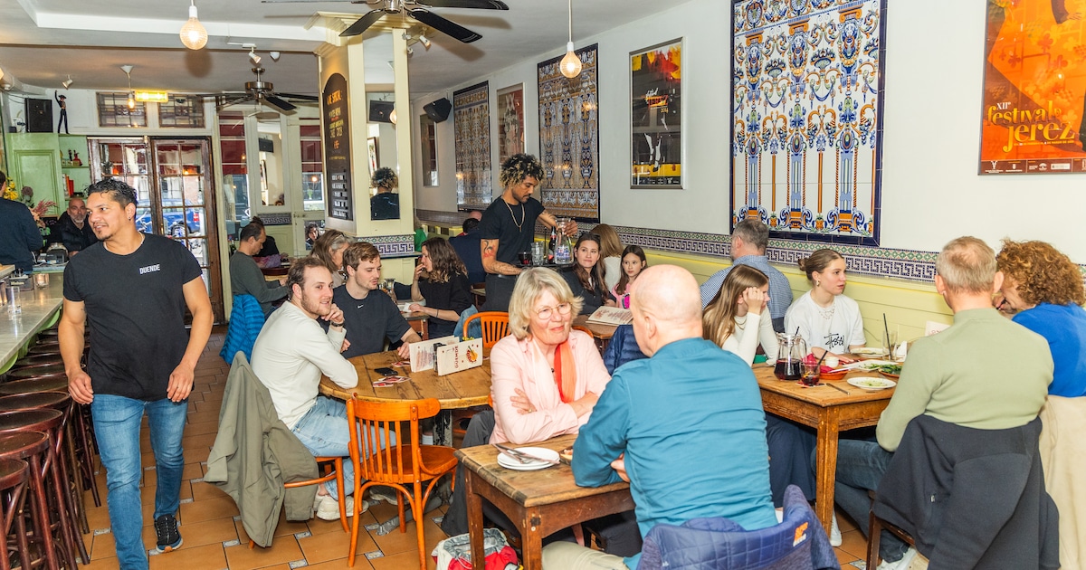 Duende op de Lindengracht is een vrolijke zaak, maar van de middelmatige tapas worden we eigenlijk b