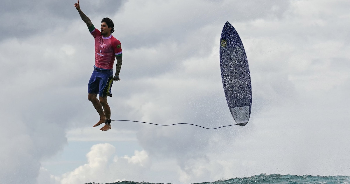 Nu al dé foto van de Olympische Spelen? Braziliaanse surfer voor