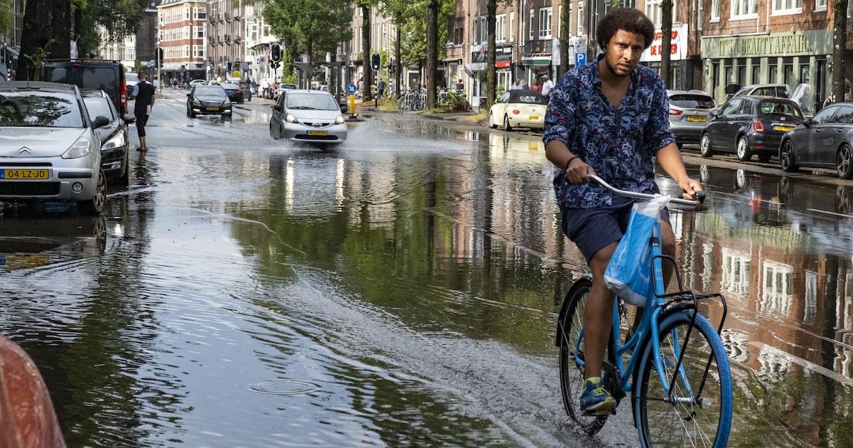 Más lluvia en ciudades como Ámsterdam que en las regiones circundantes