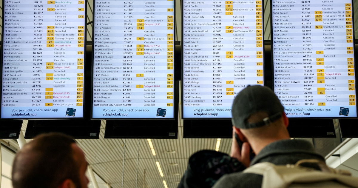 Chaos troef op Schiphol: een overstap van anderhalf uur werd een overstap van vier dagen