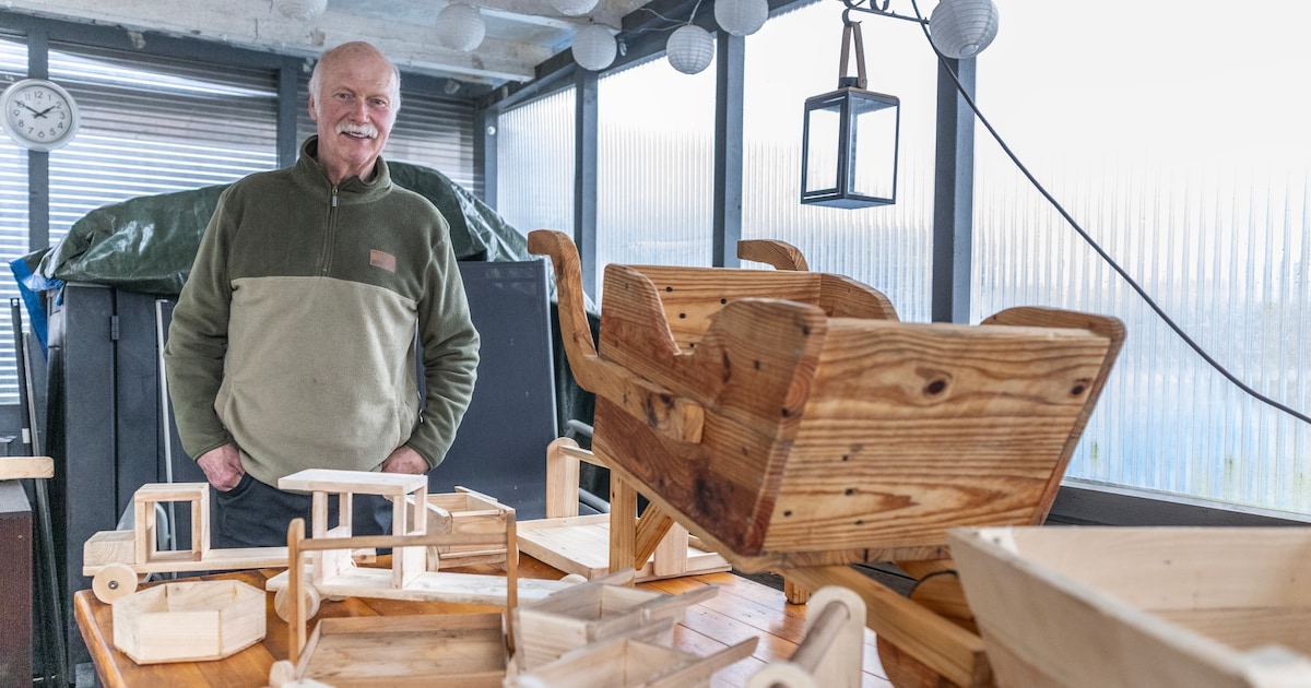 Houtbewerker Maarten Kas (67) werd bestolen door een kennis en wil graag nieuw gereedschap kopen