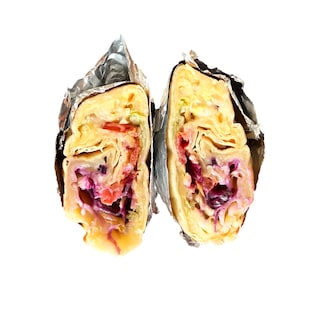 A cheese wrap should be chaos, with cheese dripping out; this one is too neat