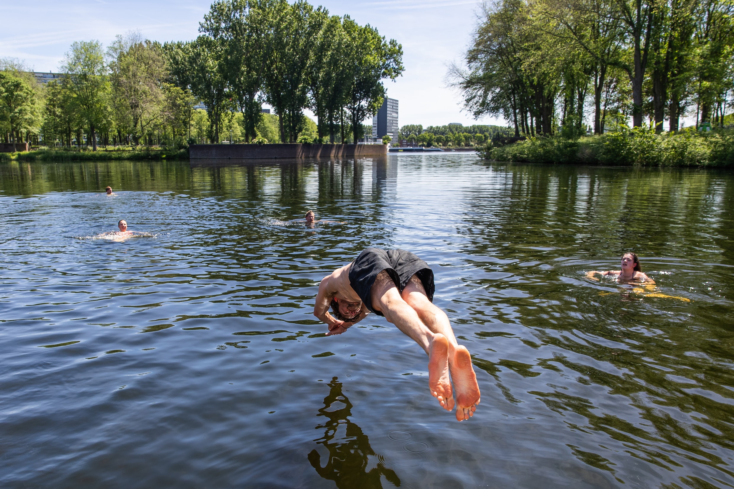 Swimming water around Amsterdam contains high concentrations of chemical substances