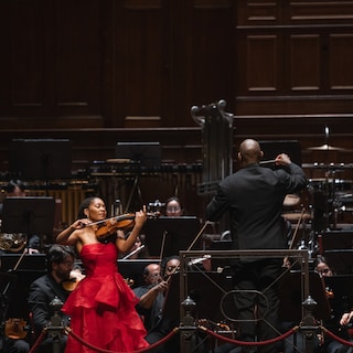 Violinist Grevious hides behind her impeccable technique in works by ‘The Black Mahler’