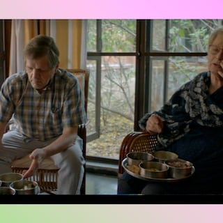 In his plaid shirt, Dutchman Bert looked far from home during a three-week Ayurvedic cure in India