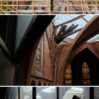 Two fires, an impending demolition and squatters: the eventful history of the Vondelkerk in seven moments