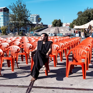 You can just sit on this roaming artwork at the NDSM wharf: ‘It’s necessary in a city where few people have a garden’