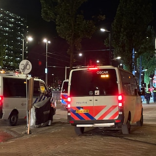 Riot police charge in Nieuw-West following France-Morocco football match