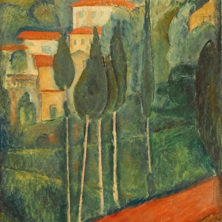 Why did the 'golden boy' in Lucy's Studio turn his back on his mentor Cézanne?