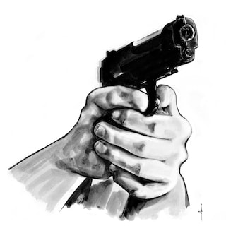 Stefano (13) went to Germany with a firearm, fifty rounds, and two addresses – presumably for an attack on a Hells Angel