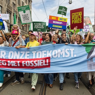 They joined the climate march in Amsterdam: 'The climate alarmist has been completely co-opted by the right'