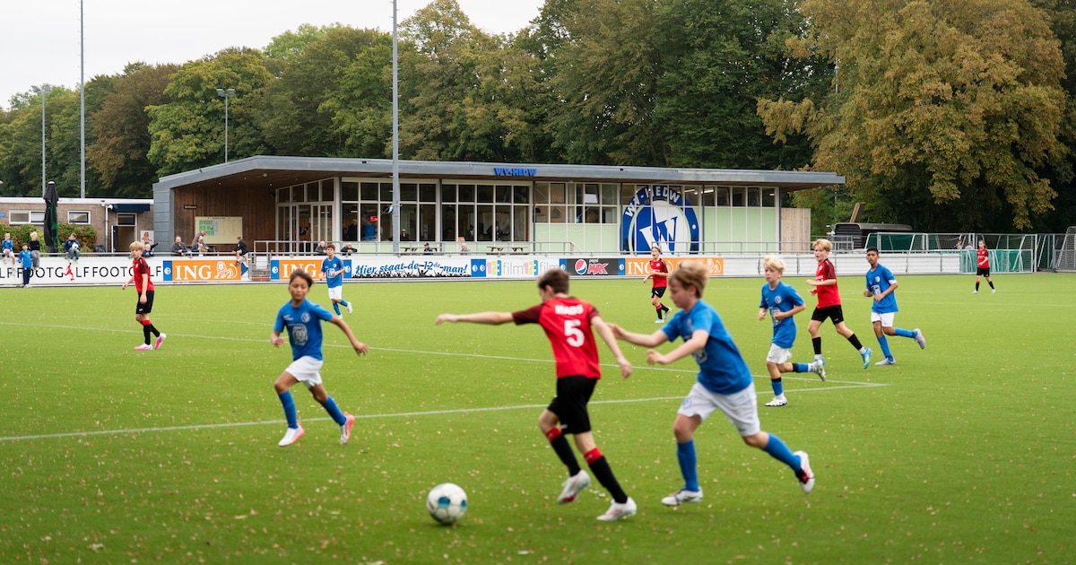 Nieuwe grasmat voetbalclub WV-HEDW is veel te glad: ‘Het is net Holiday on Ice’