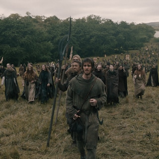 Andrew Garfield seems miscast as the leader of the historic farmers' revolt in The Uprising