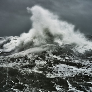 For five years, Stephan Vanfleteren (57) captured the sea along the French and Belgian coast, sometimes at the risk of his own life