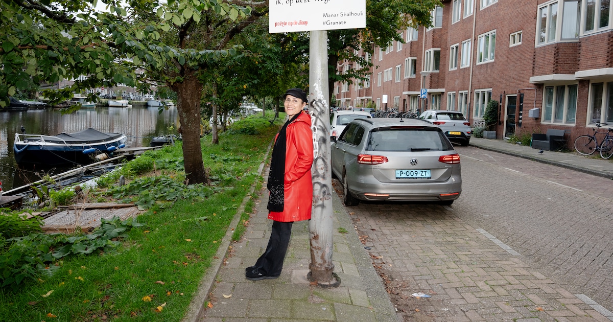 Schrijfster, dichter en filmmaker Nafiss Nia (58) brengt met Poëzie op de stoep dichtkunst naar de s