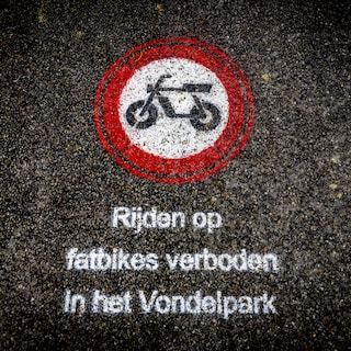 Fat bike ban in Vondelpark a success, alderman keeps restrictions in place