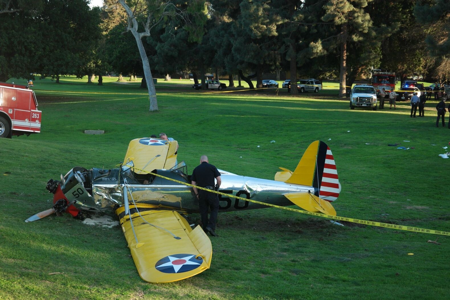 Acteur Harrison Ford gewond na vliegtuigcrash op golfbaan