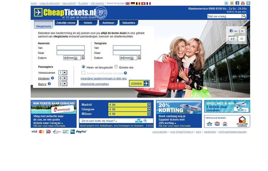 CheapTickets.nl lekt paspoortnummers 80.000 klanten | Het Parool